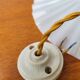 Suspension in white pleated opaline