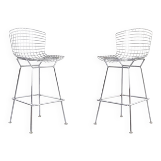 Vintage Bar Stools by Harry Bertoia for Knoll International, 1970s, Set of