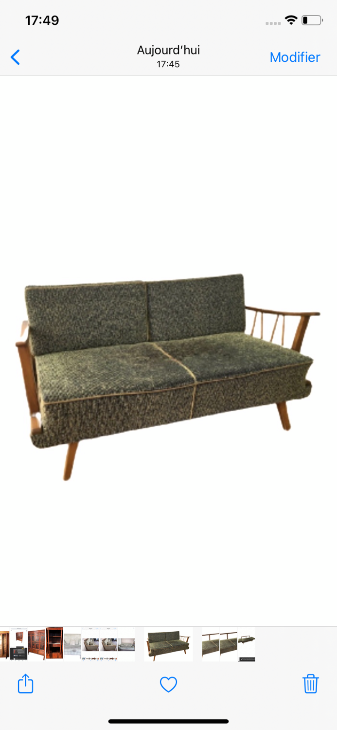 Vintage Scandinavian sofa from the 60s, 70s