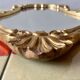 Vintage wall mirror in gold plaster - rococo style