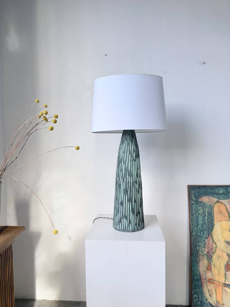 XL ceramic lamp from the 60s blin