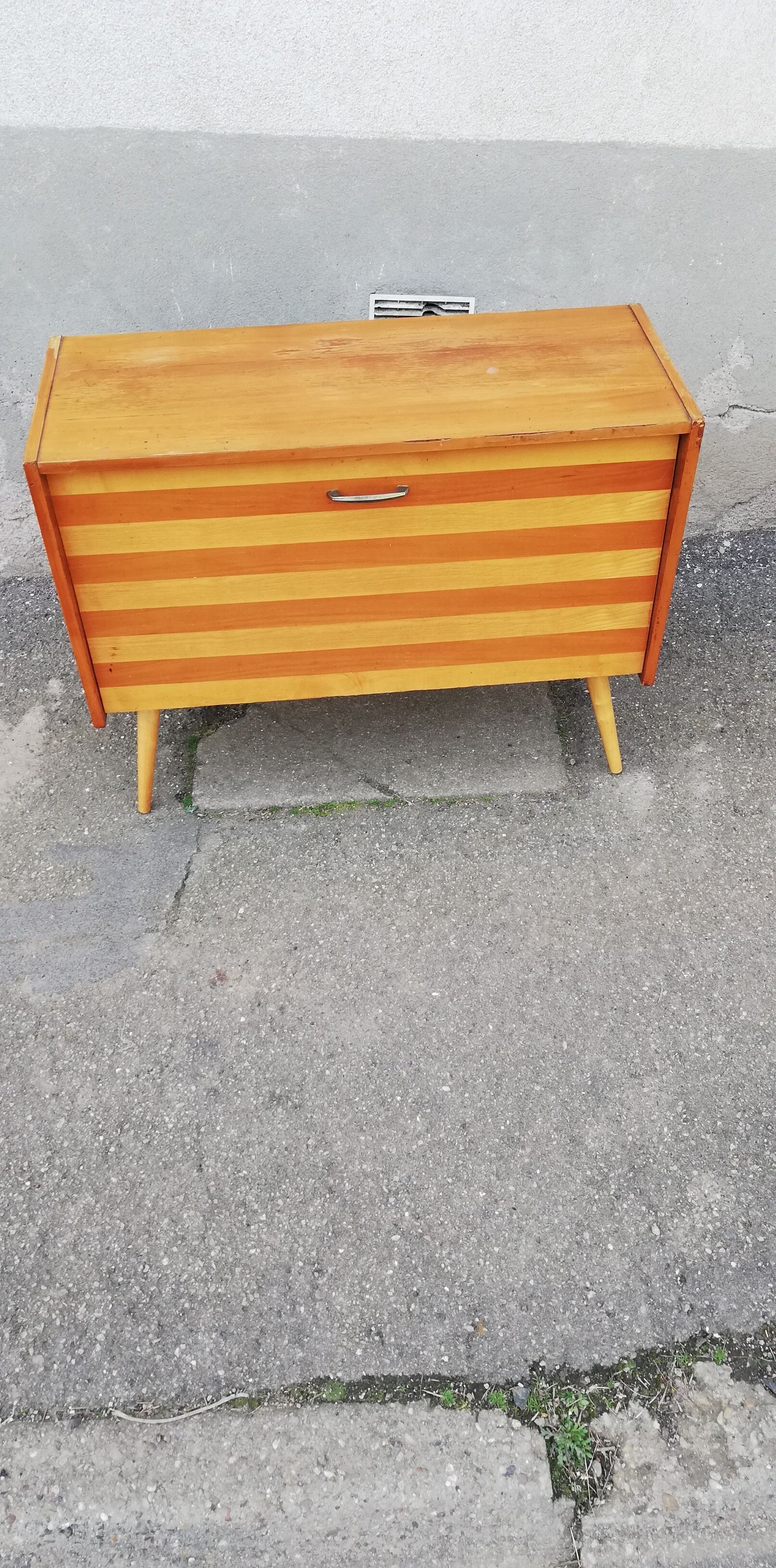 Vintage shoe cabinet compass feet