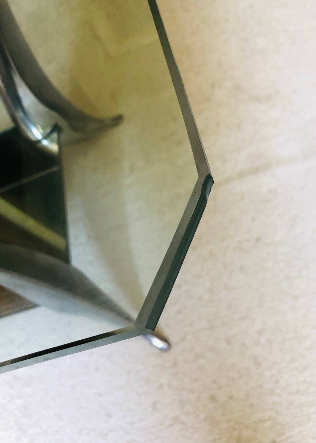 Vintage coffee table "shark fins"