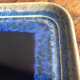 Pots et plat en céramique bleus