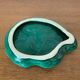 Antique Condiment Dish VALLAURIS Green Ceramic Vintage Tableware