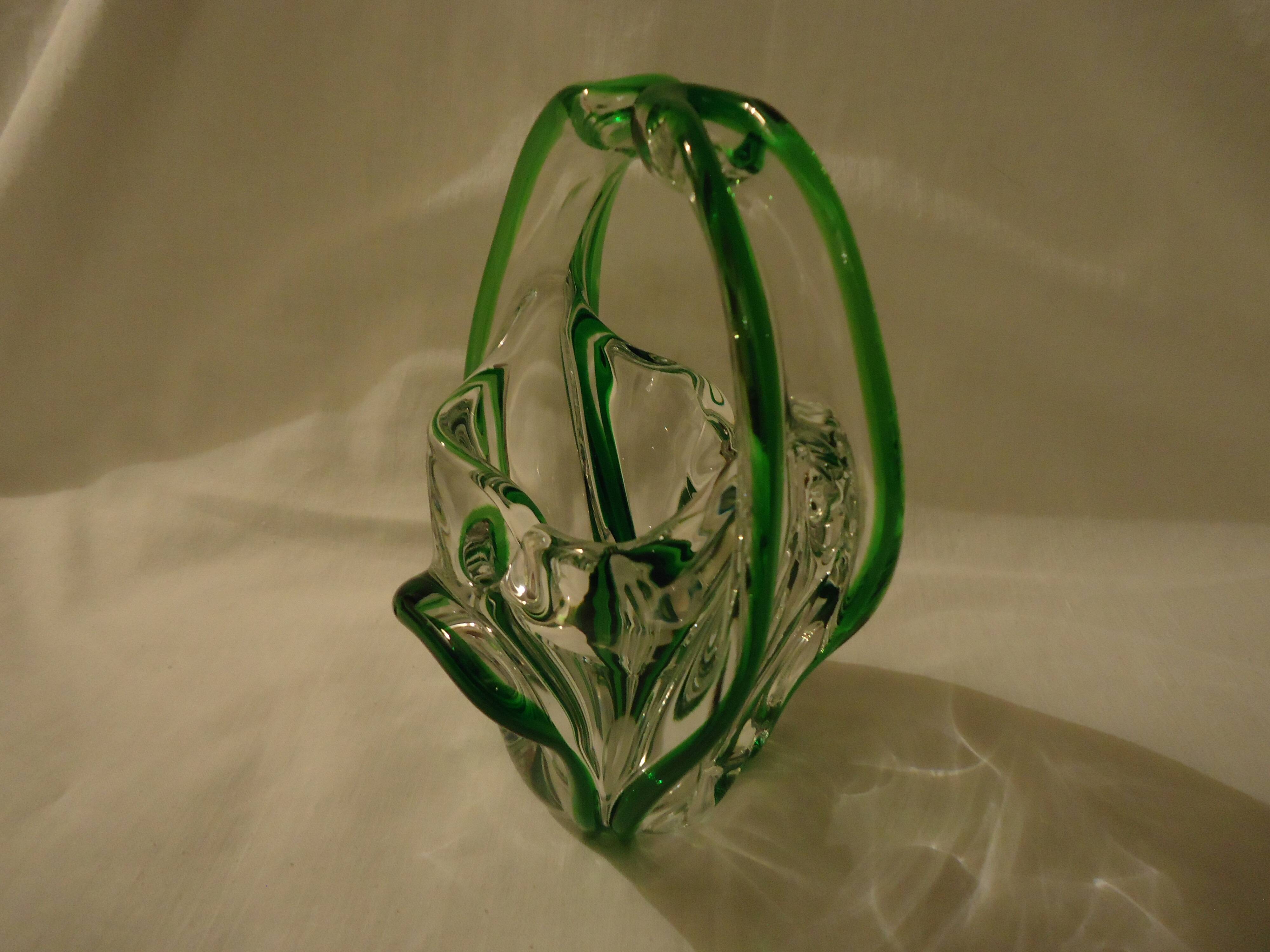 Crystal ashtray bowl in Murano style