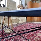 50s coffee table in metal and marble