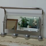 Mirror wall coat rack