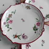 Five porcelain dessert plates