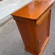 Wooden side table with drawer and storage, Louis Philippe style.