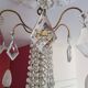 6-light hot air balloon chandelier with crystal pendants, late 19th century