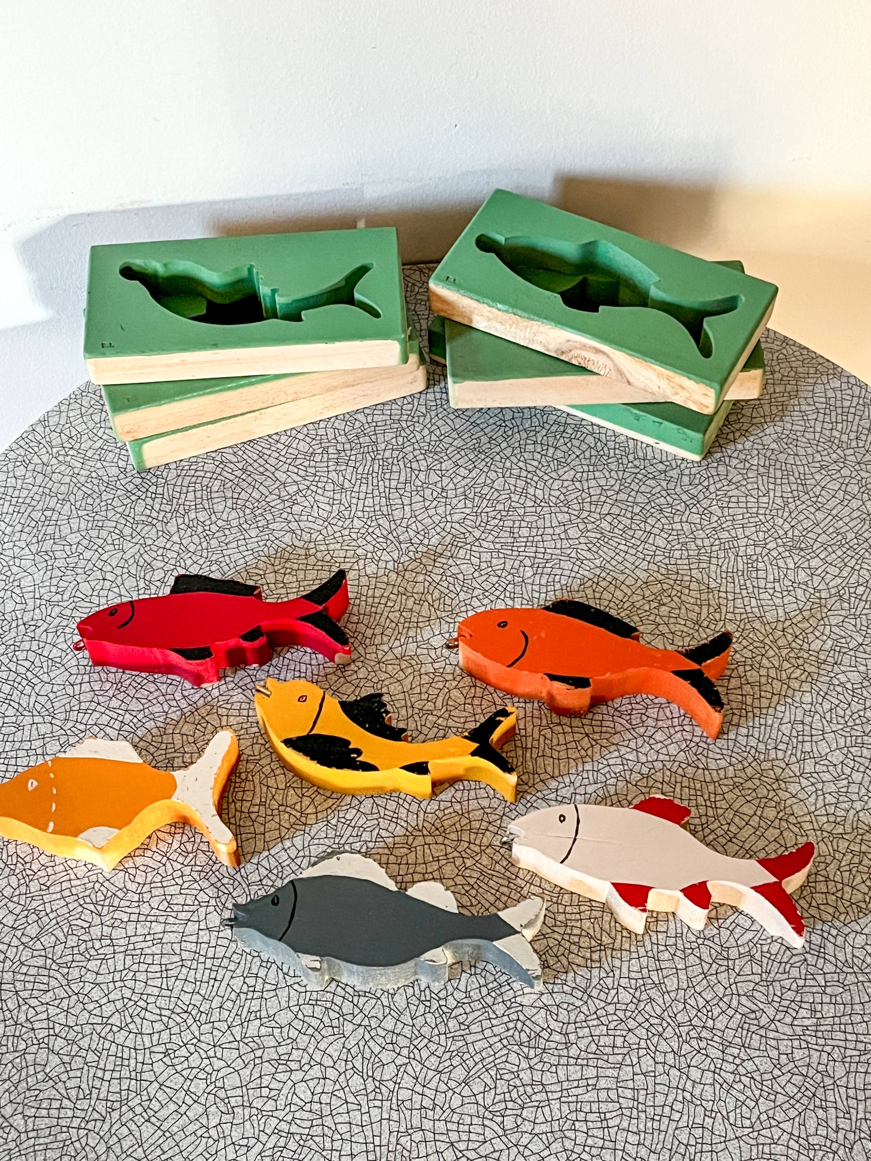 Vintage game, Fishing game and puzzle in original box