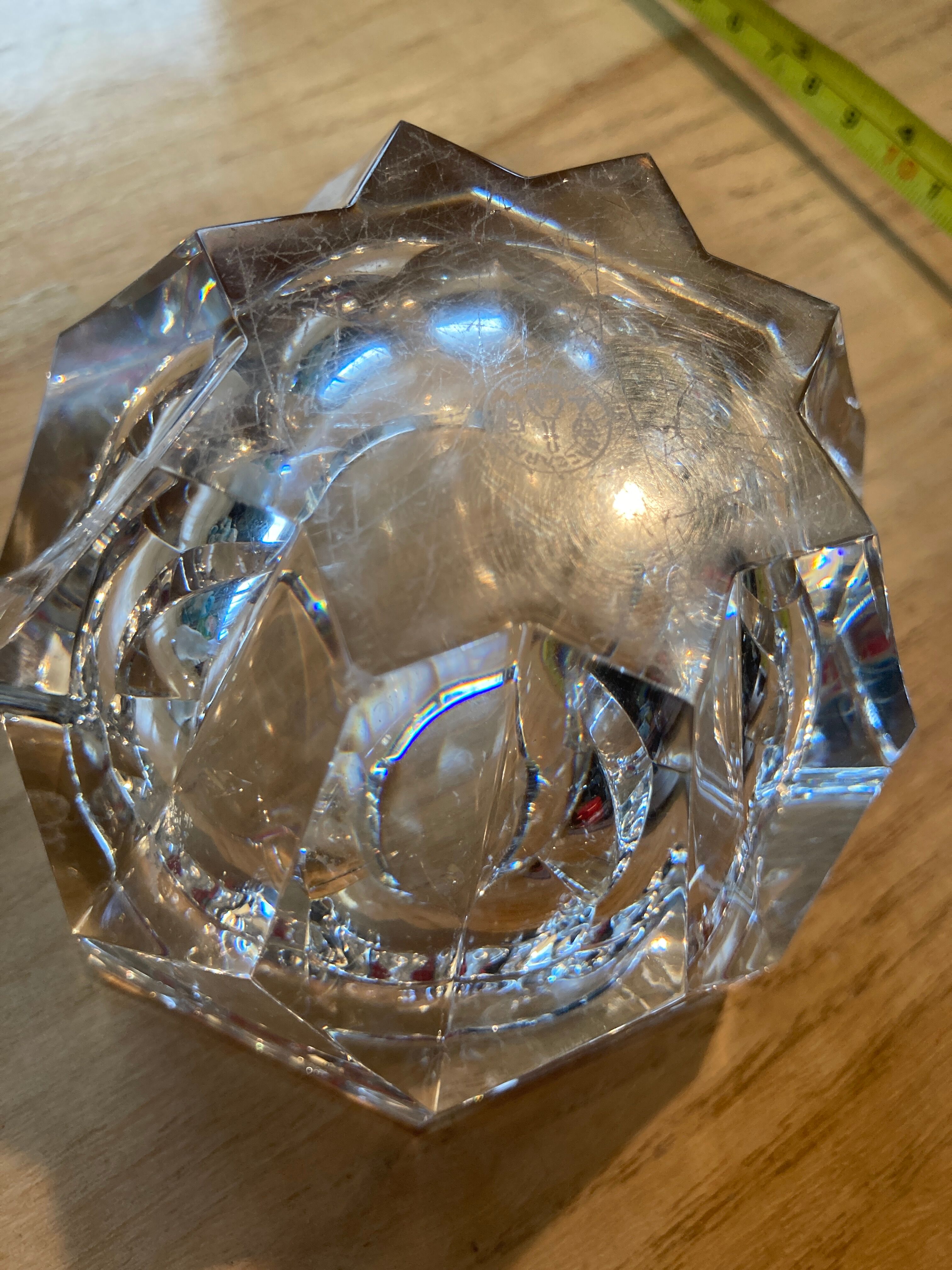 Baccarat crystal ashtray