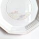 Round vintage Niderviller plate with a country decor.