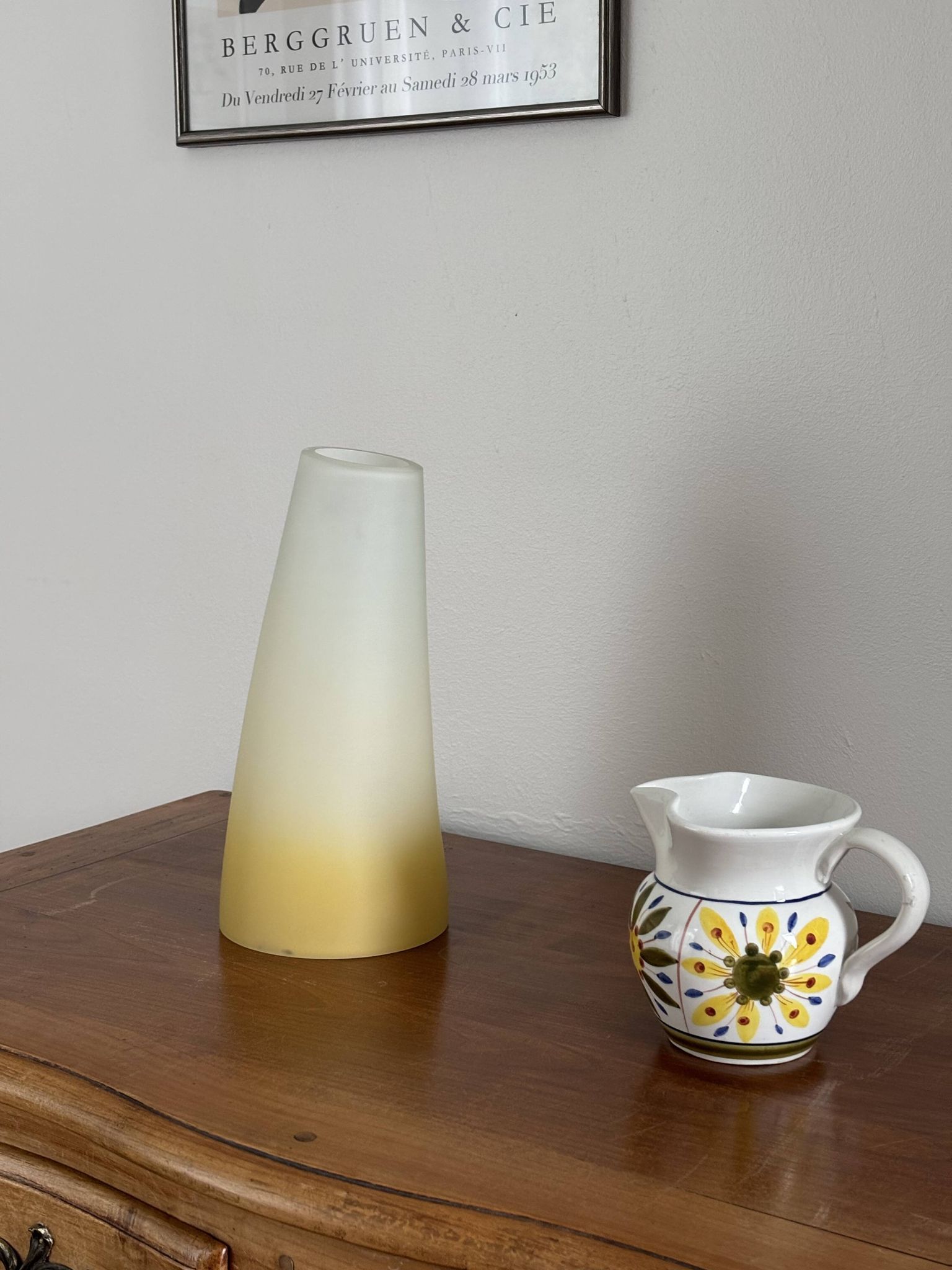 Lampe en verre vintage