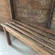 Slatted bench