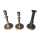 Lot de 3 bougeoir de table XVIIIème XIXème en bronze