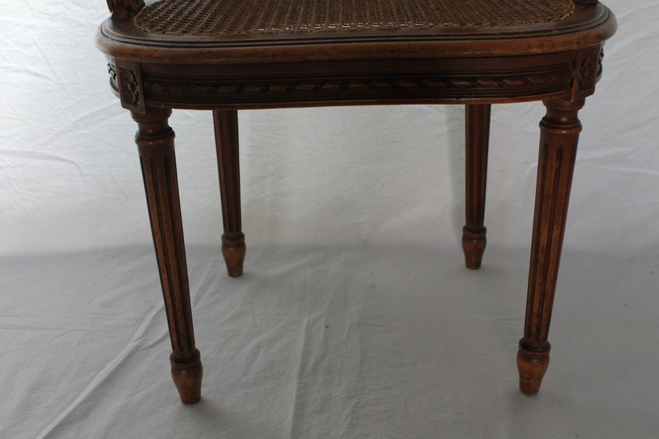 Louis XVI-style canne chair from the late 19th century