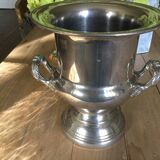 Silver metal champagne bucket