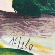 La campagne.lithographie originale signée de françois d’arguin (1946)