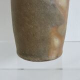 Grand vase en grès chamotté , années 70