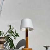 Lampe en bois tourné 1980