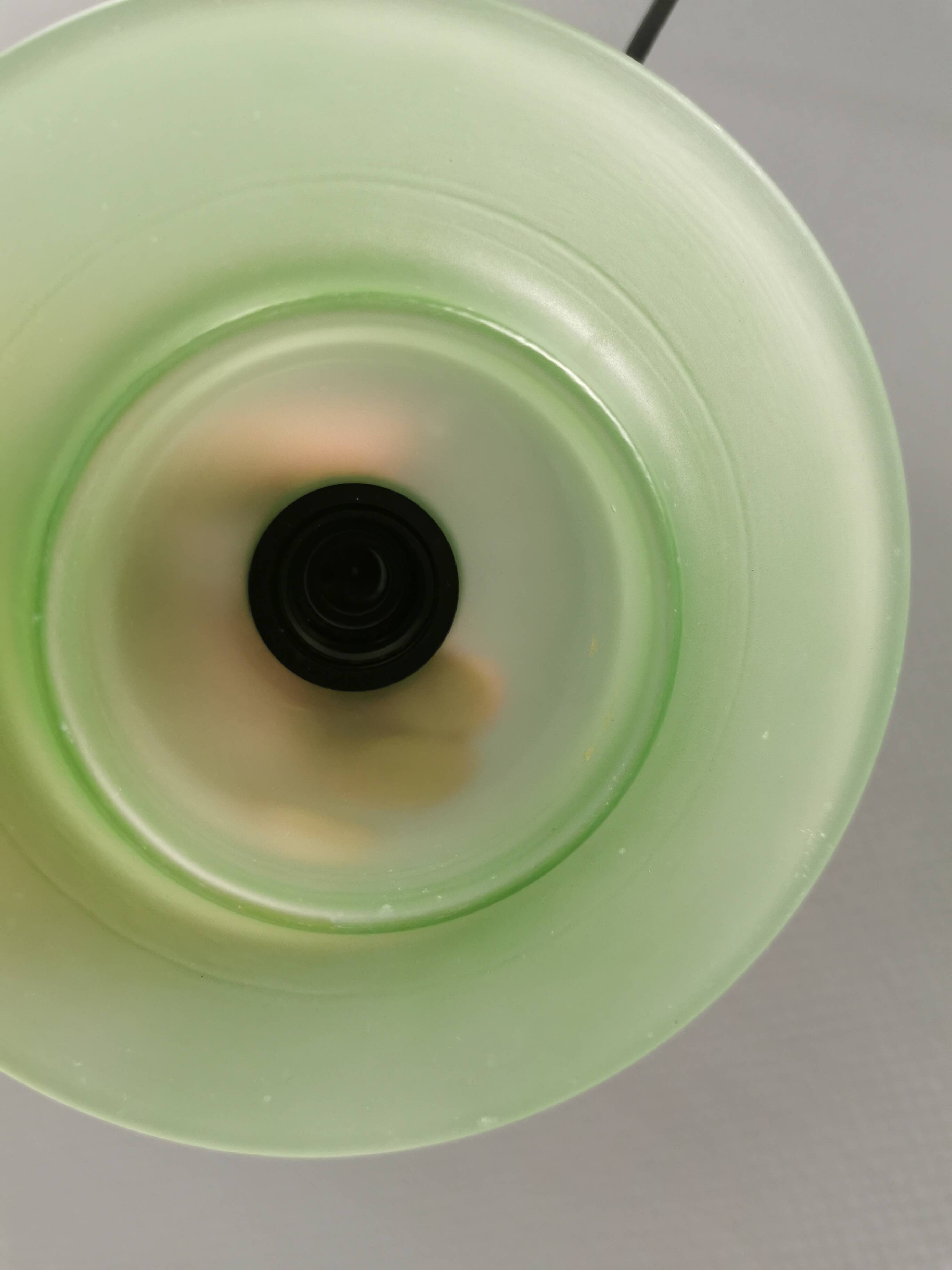 Green glass UFO pendant lights from Design-Light, early 1990s in Denmark