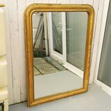 Mirror Louis Philippe 1900 gilded wood 135x 110 cm
