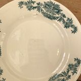 Series of 2 old flat plates "Longchamp"