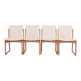 Set of 4 Vamdrup teak Danish design chairs, 1960s