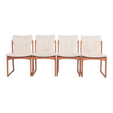 Set of 4 Vamdrup teak Danish design chairs, 1960s