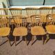 Set of 18 wooden bistro chairs - vintage - year 50 - 60
