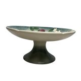 Art Deco, Saint Clément earthenware fruit bowl on foot circa 1930