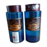 Pair of Jars at Pharmacy Blue Glass