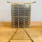 1960s turntable and vinyl shelf or occasional shelf