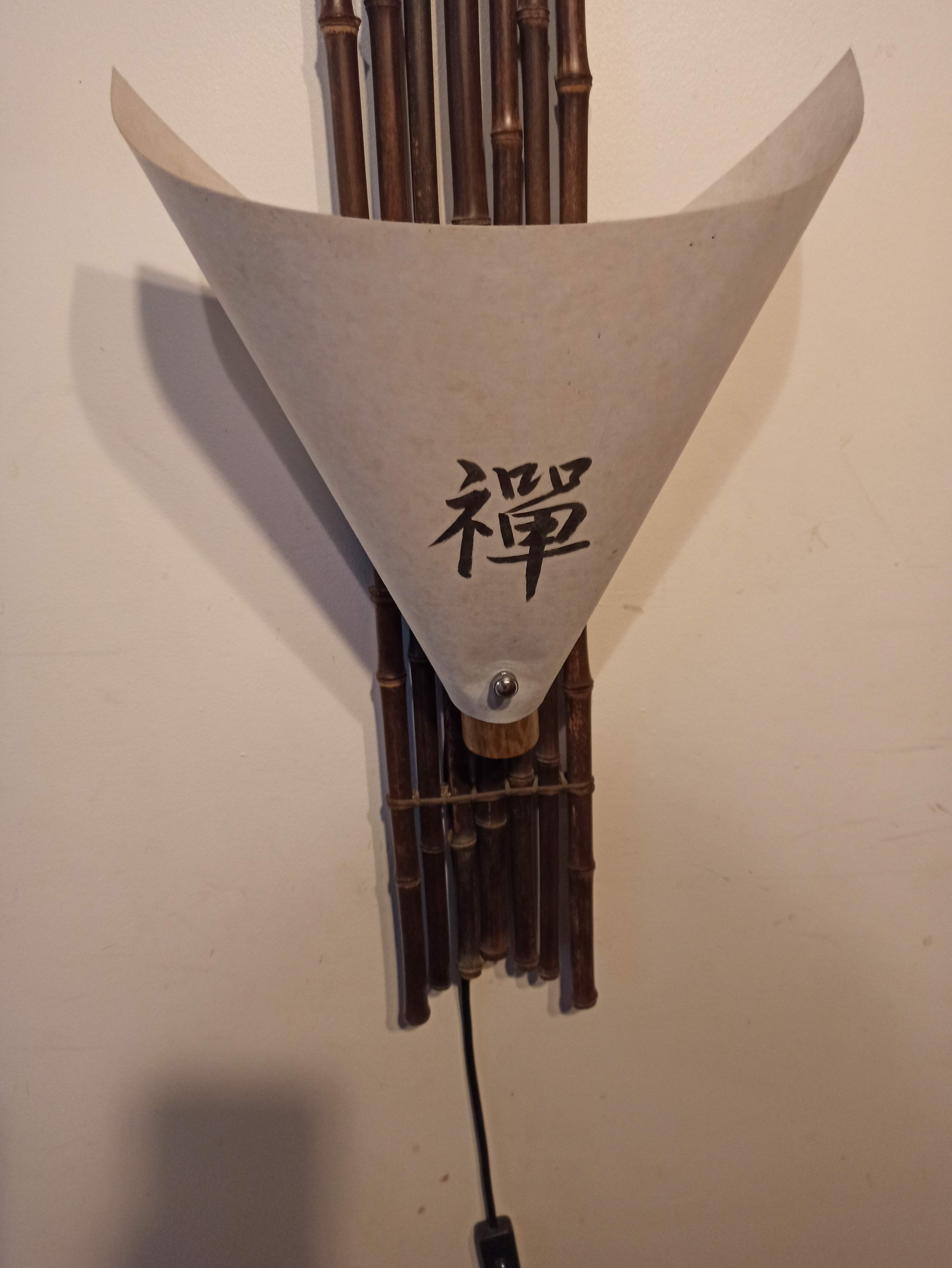 102.5 cm Large Japanese Wall Lamp Bamboo Paper