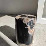 Side table in petrified wood