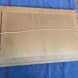 Marine painting, sailboat signed Dorvom, framed, vintage