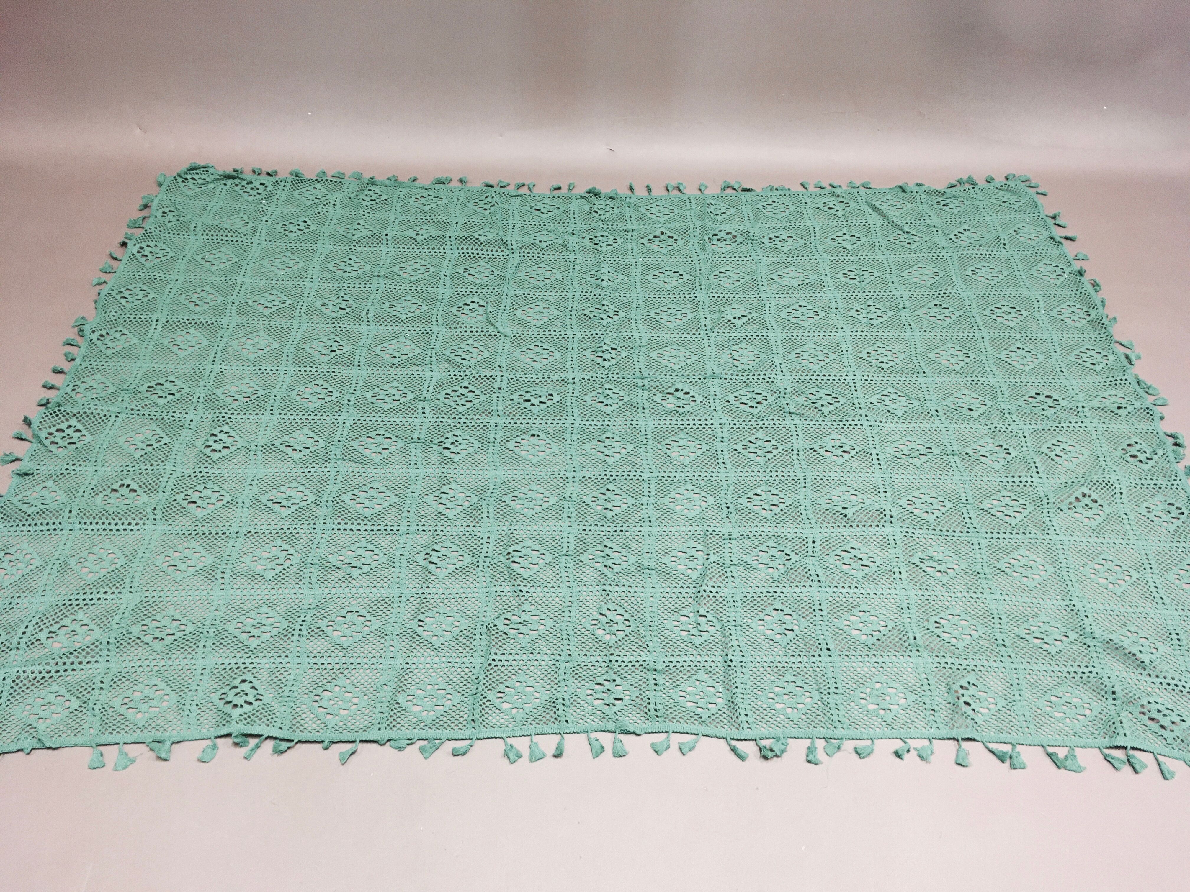 Fully embroidered scandinavian design tablecloth