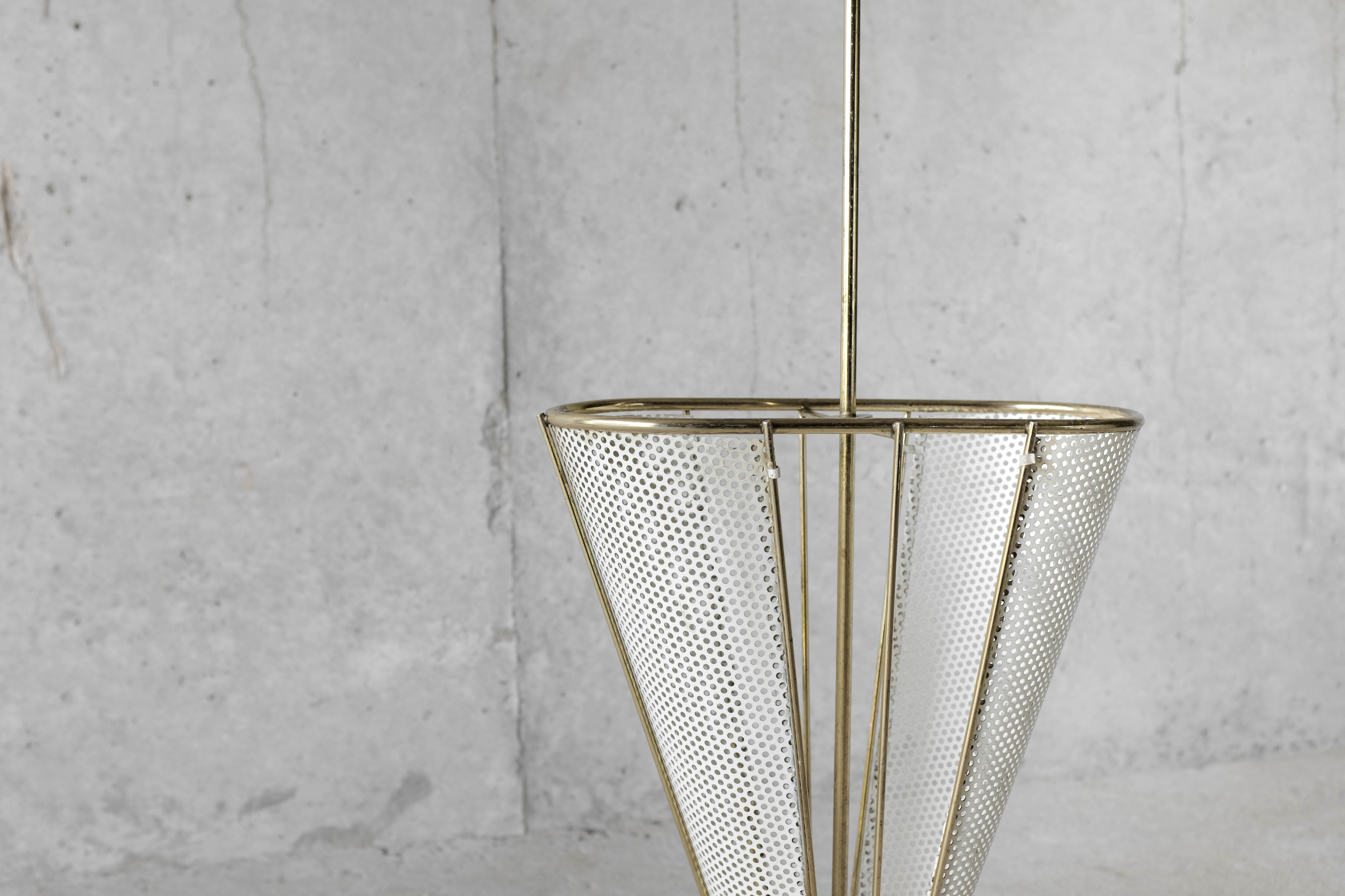 Umbrella door brass and rigitulle-years 50