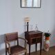 Directory style marquetry side table