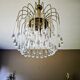 Vintage Italian cascade chandelier from the 1970s.