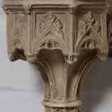 Gothic-style plaster wall console