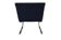Scandinavian mid-century armchair in chrome and plaiting