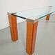 Pioneer T66 Cherry Wood & Glass Side Table from Peter Ghyczy, 1980s