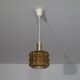 Vintage hanging lamp in 1960 shaded glass
