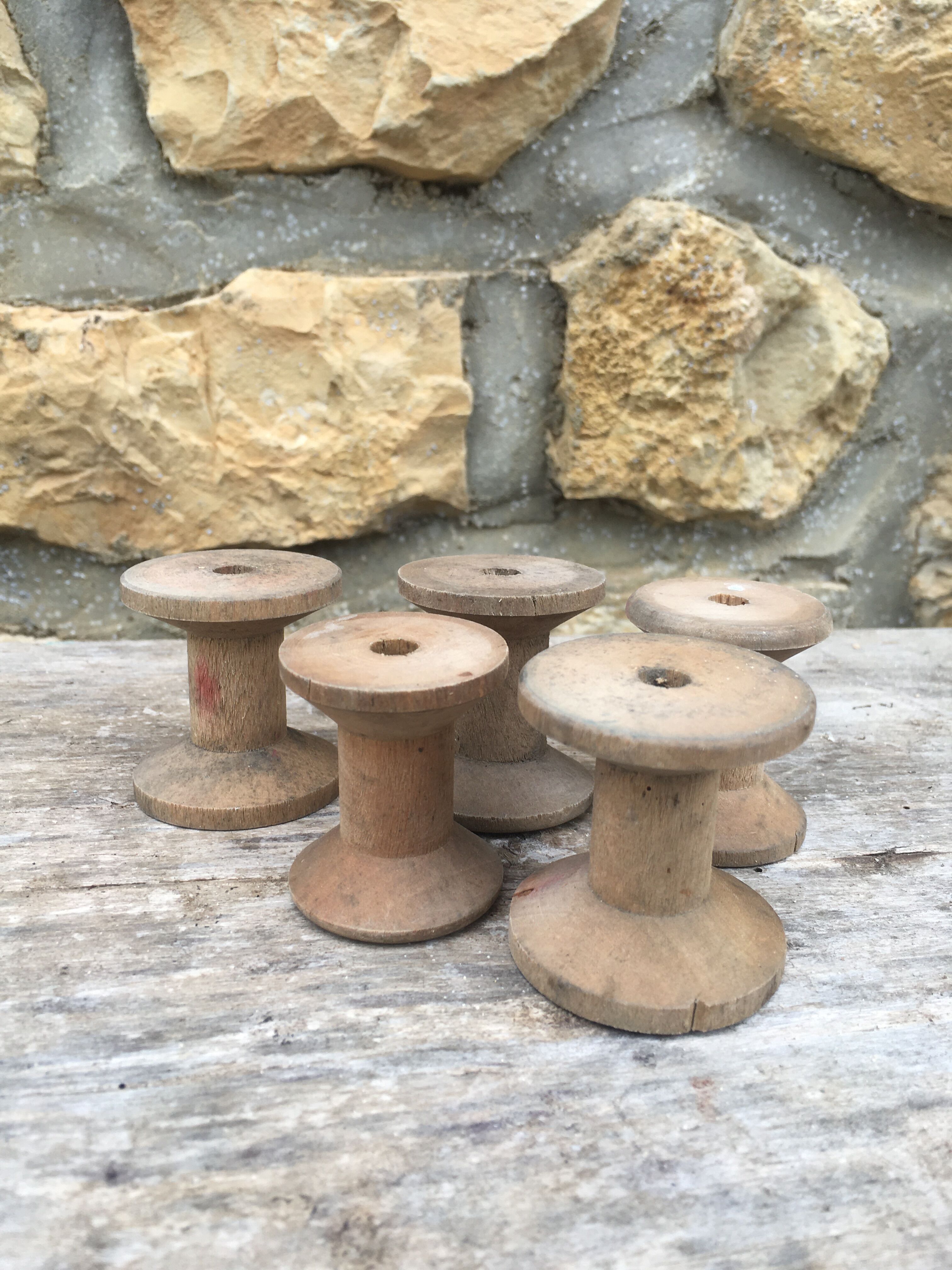 Batch of wooden wire coils