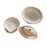 Part of service in porcelain of Paris around 1820