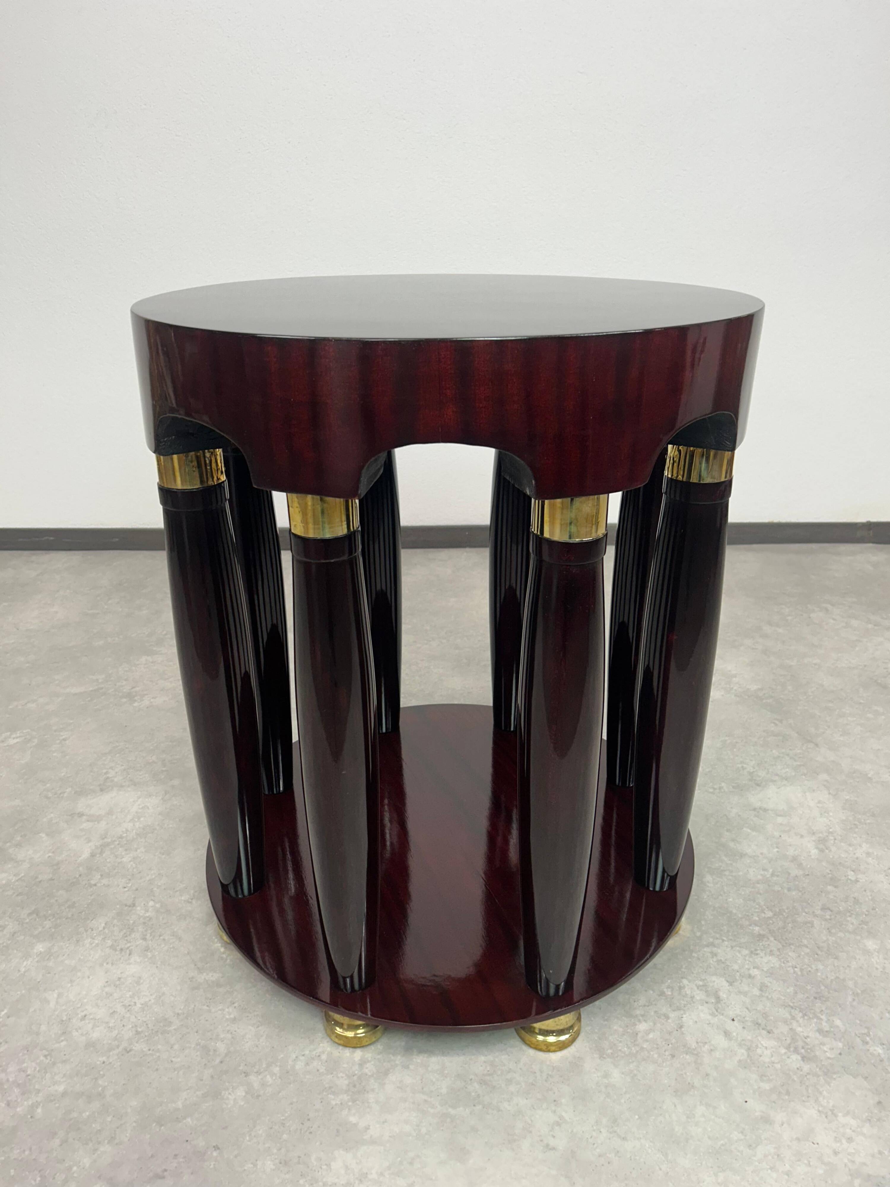 Very rare Secessionist coffee table by Haberfeld designed by Adolf Loos for F.O. Schmidt.