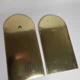 Ensemble de deux miroirs marocains en laiton en forme d'arches